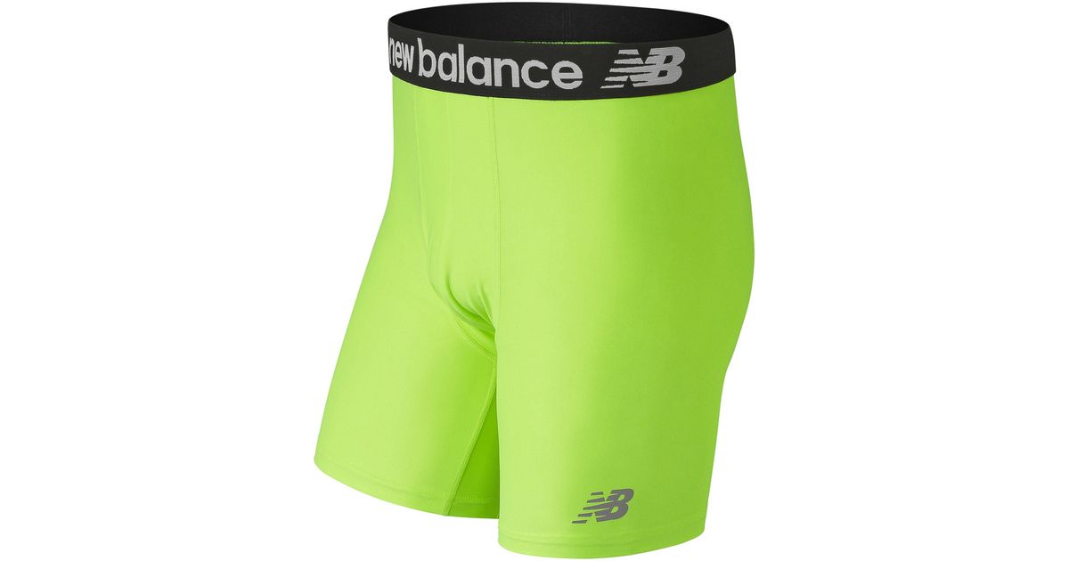 New Balance 6 Inch Ultra Boxer Brief in Yellow for Men Lyst