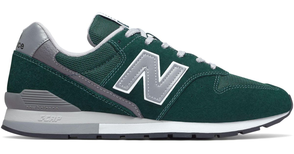 New Balance Leather 996v2 in Green for 