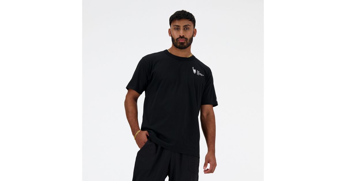 New Balance Nyc Marathon Nb Essentials Graphic Tshirt in Black for Men