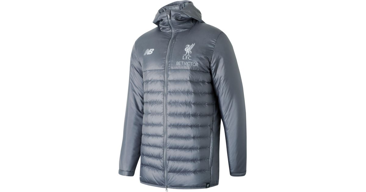 New Balance Synthetic Liverpool Fc Elite Training Stadium Jacket In Blue For Men Lyst