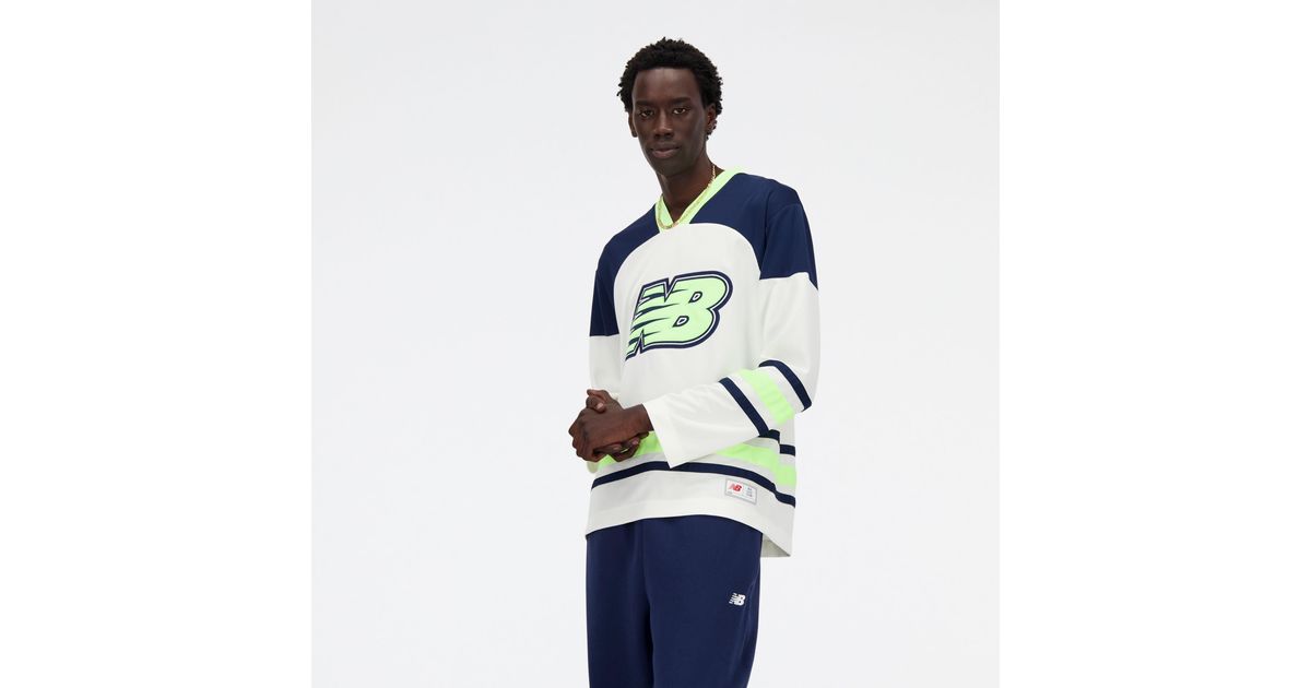 【New Balance】Hoops Hockey Jersey new-balance-White-Hoops-Hockey