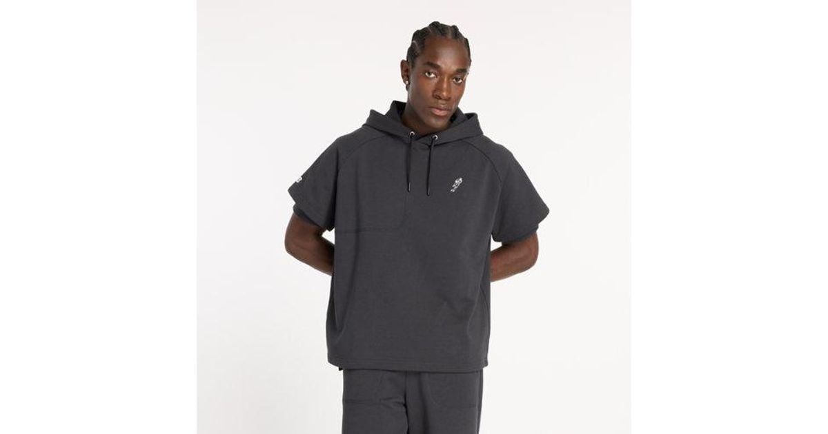 New Balance Ohtani Short Sleeve French Terry Hoodie in Black for Men Lyst
