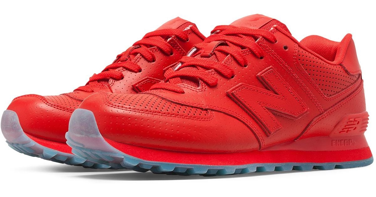 New Balance 574 Perforated In Red For Men | Lyst