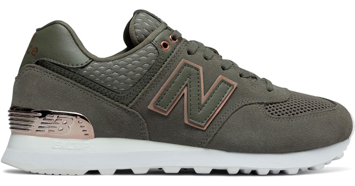 New Balance Rubber 574 All Day Rose in 