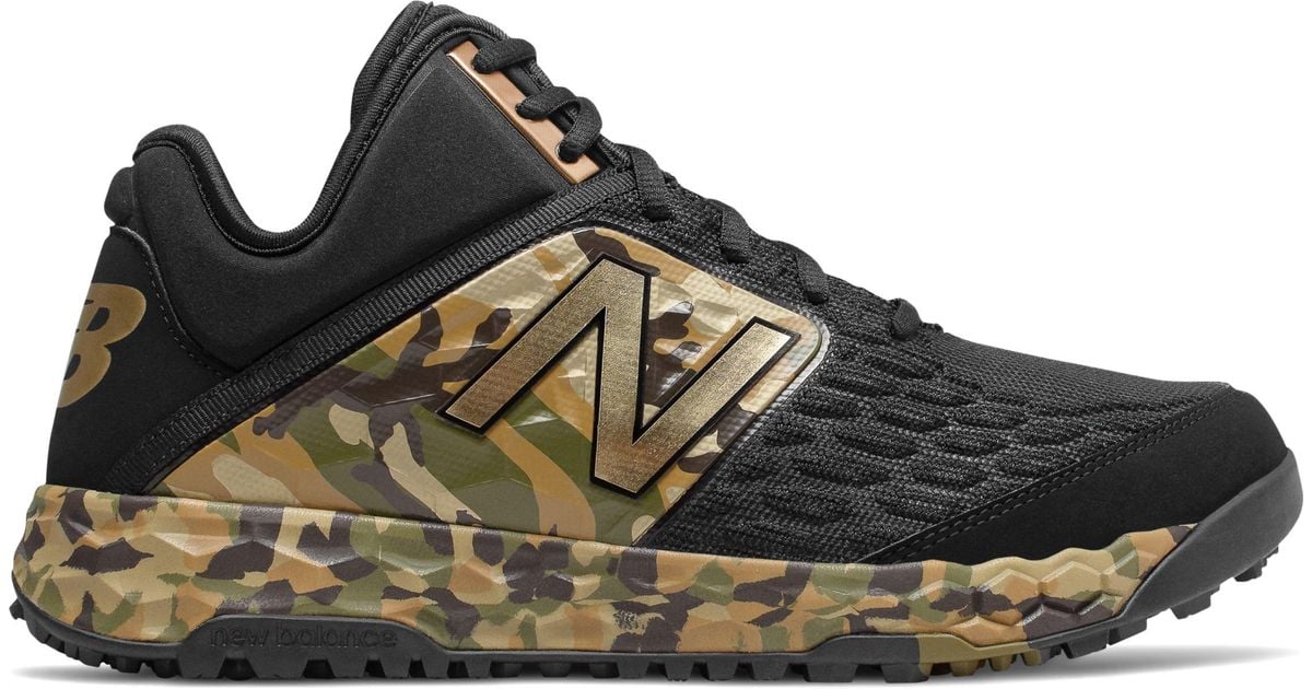 New Balance Fresh Foam 3000v4 Armed Forces Day Cleats And Turf Shoes in Black/Green (Black) for