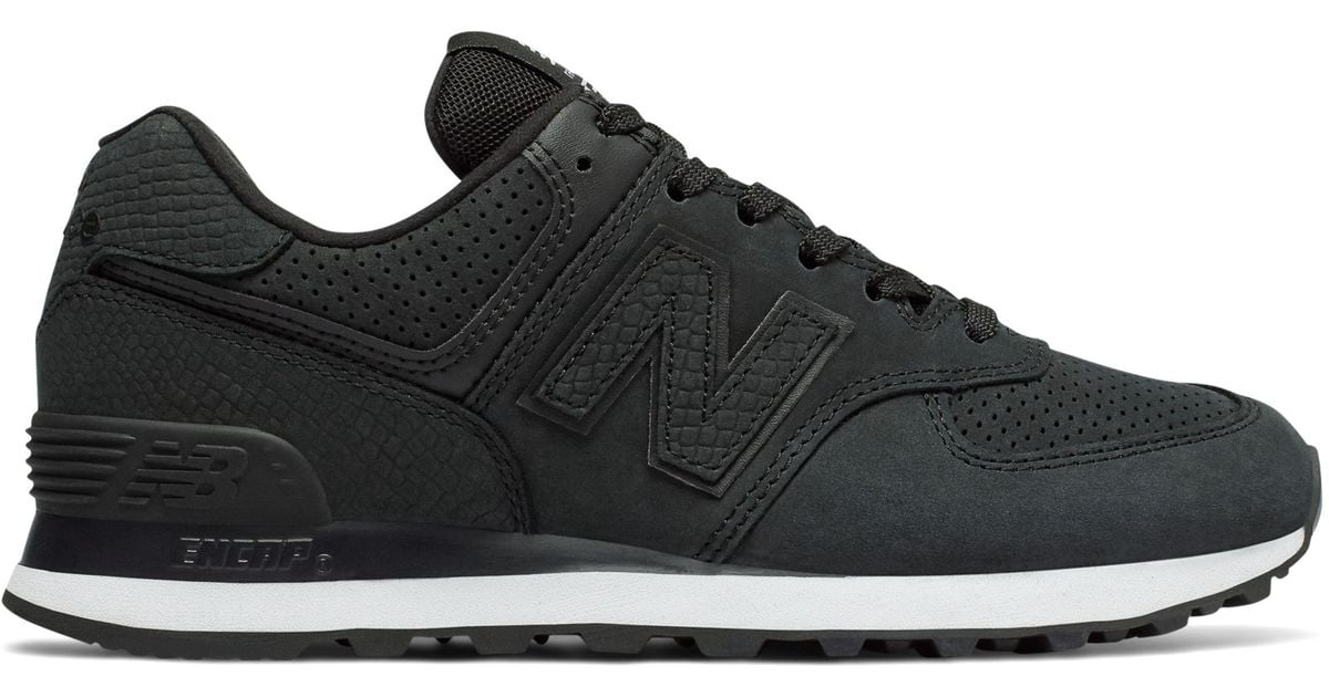 New Balance Rubber 574 Serpent Luxe in Black - Lyst