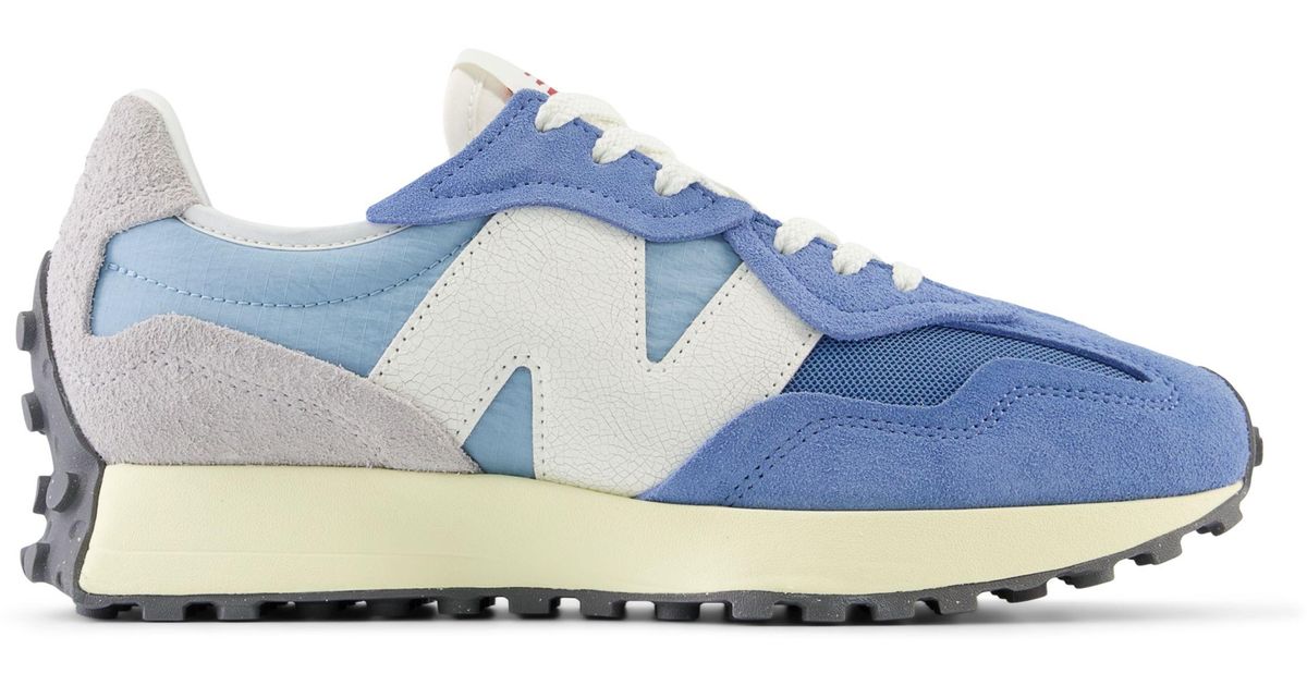 new balance 327 primary blue