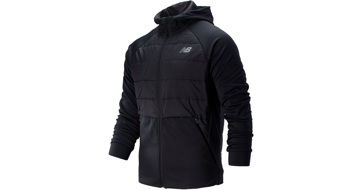 New Balance Fleece New Balance Tenacity Hybrid Puffer Jacket in Black