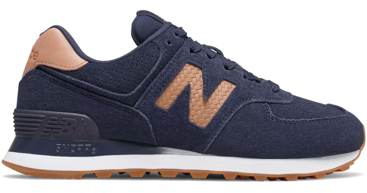 new balance 574 woven logo