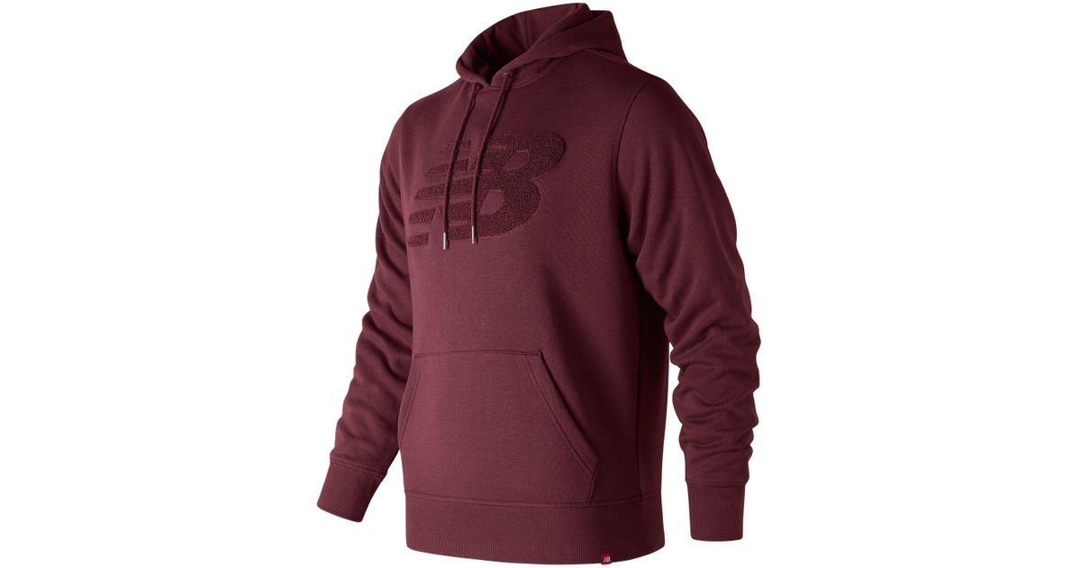 new balance hoodie burgundy