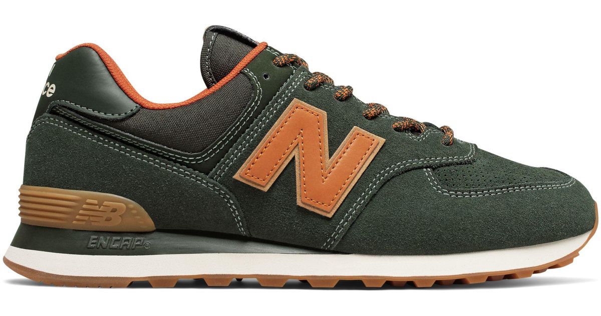 new balance 574 rosin with vintage orange