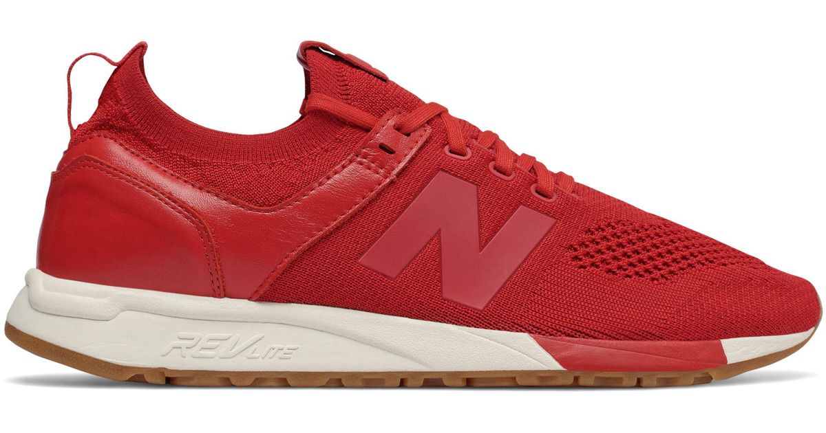 New Balance Synthetic 247 Sport in Red 