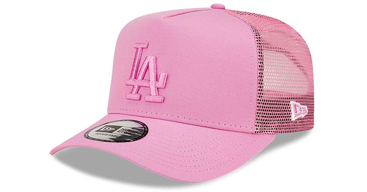 KTZ La Dodgers Tonal Mesh A-frame Trucker Cap in Pink for Men | Lyst UK