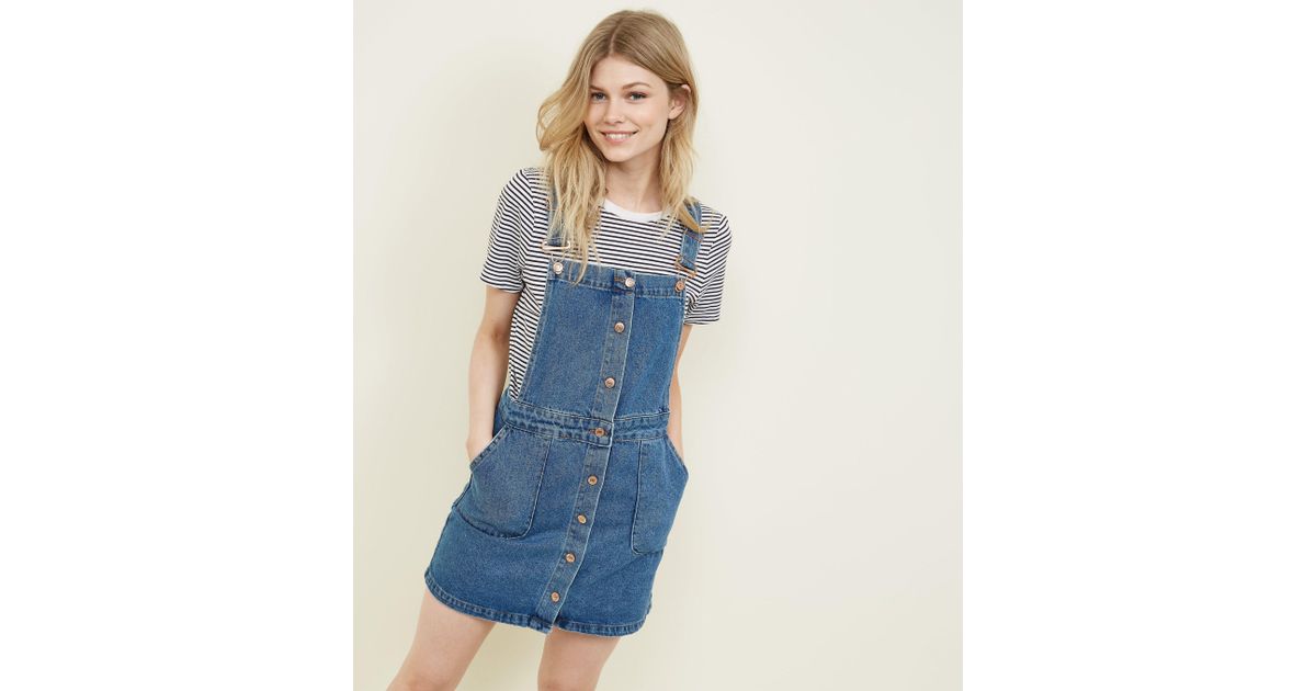 new look petite denim dress