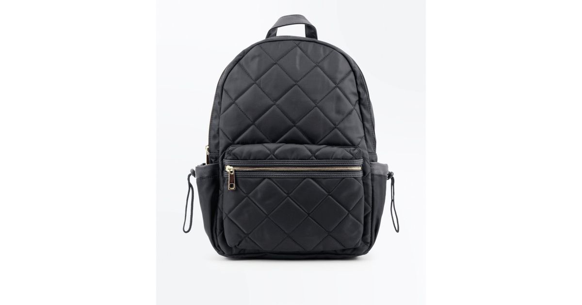 new look black rucksack