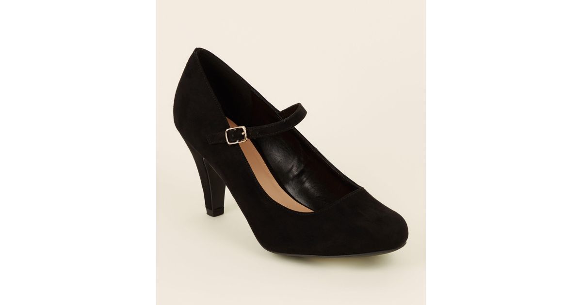 wide fit mary jane court shoe