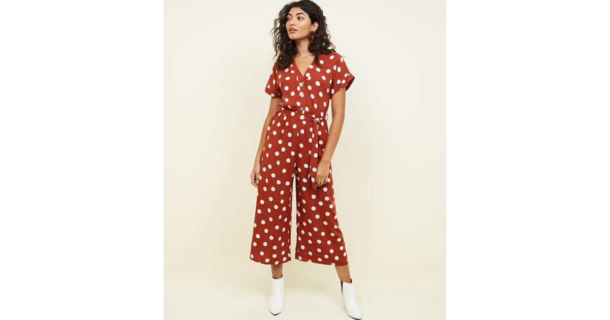 new look spotty playsuit