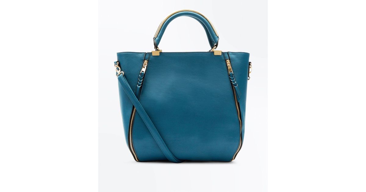 turquoise bag new look