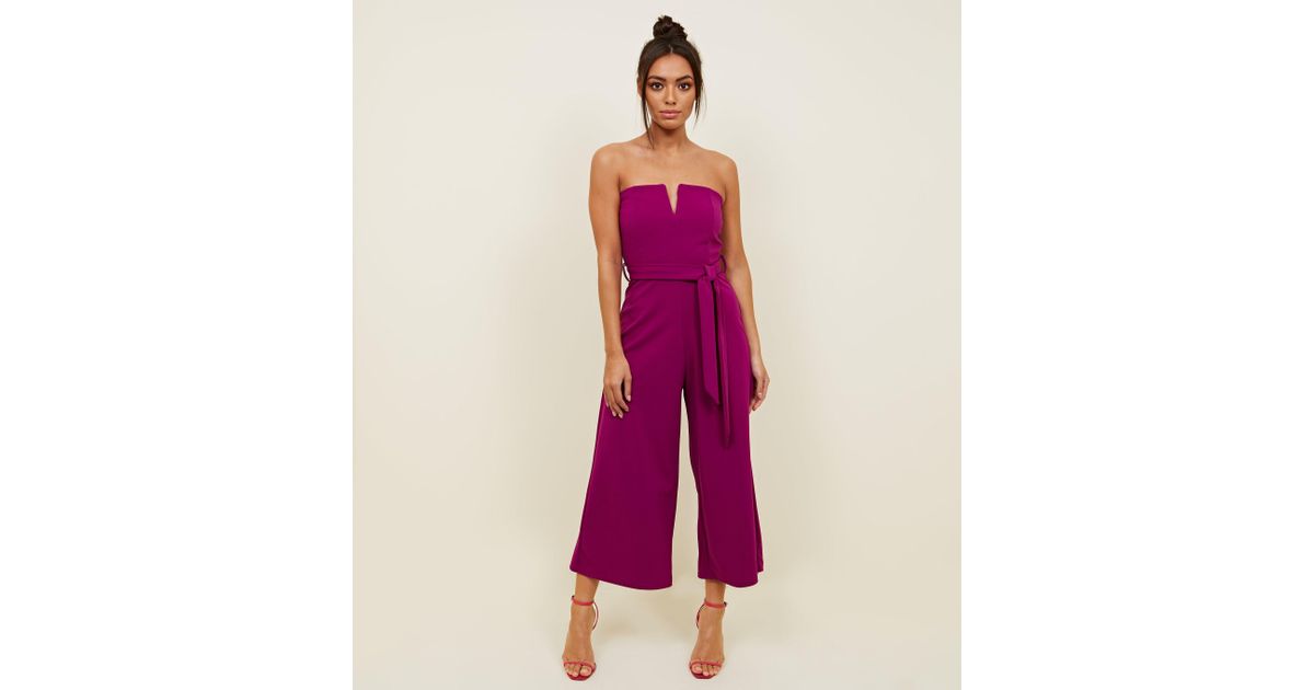 new look purple jumpsuit