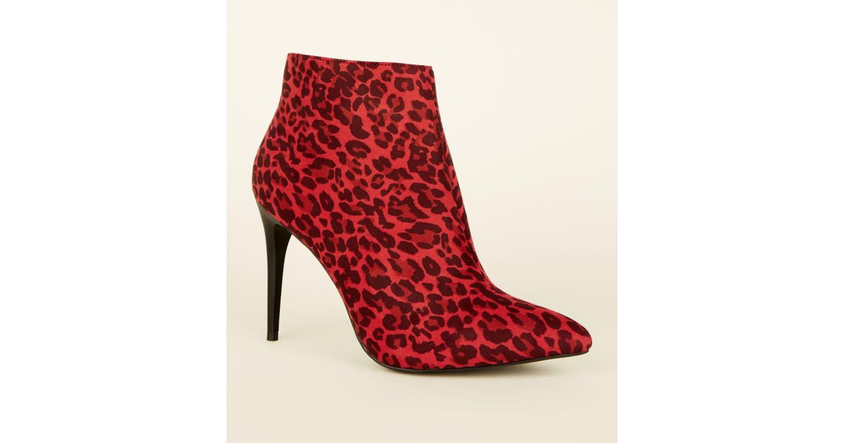 Buy red leopard print heels> OFF-55%