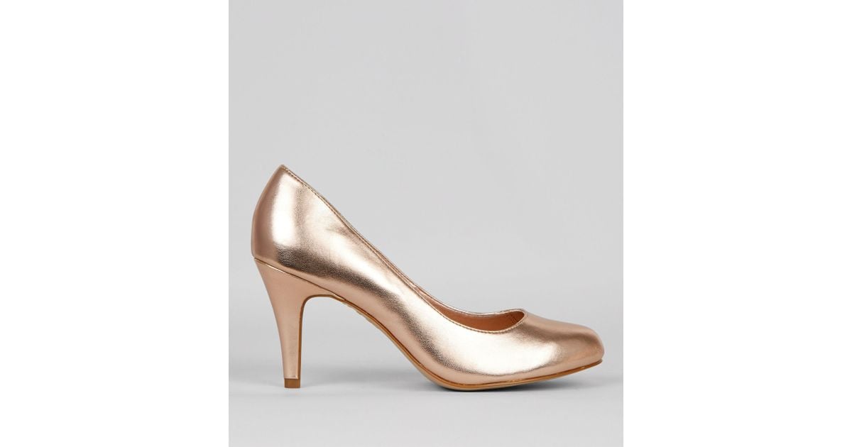 rose gold shoes wide fit
