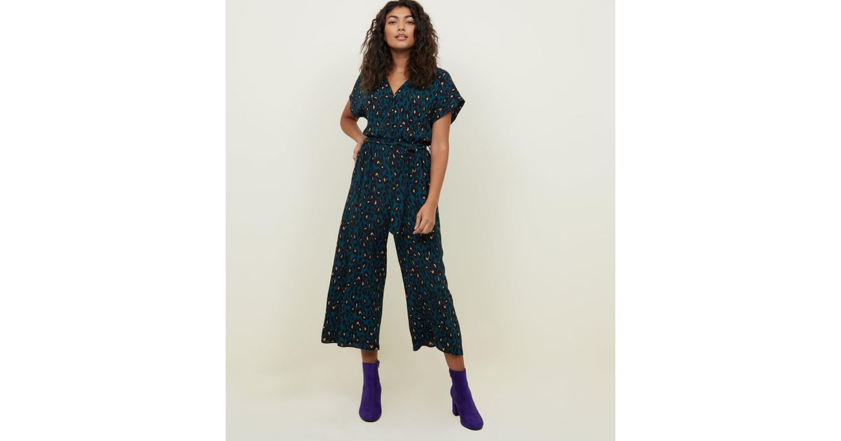 leopard jumpsuit new look