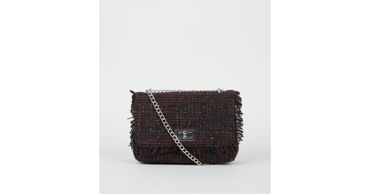 black shoulder bag new look