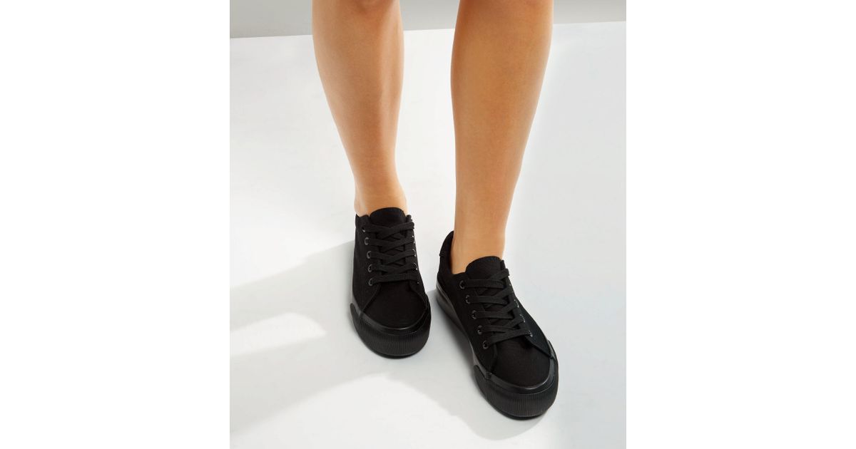 new look platform trainers