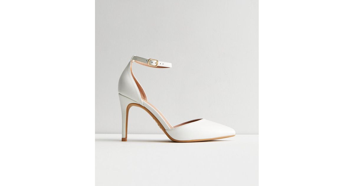 New Look Stiletto Heel Court Shoes in White Lyst UK