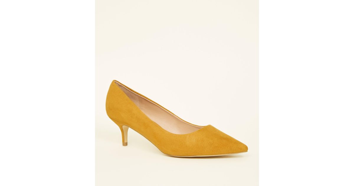 mustard yellow court shoes