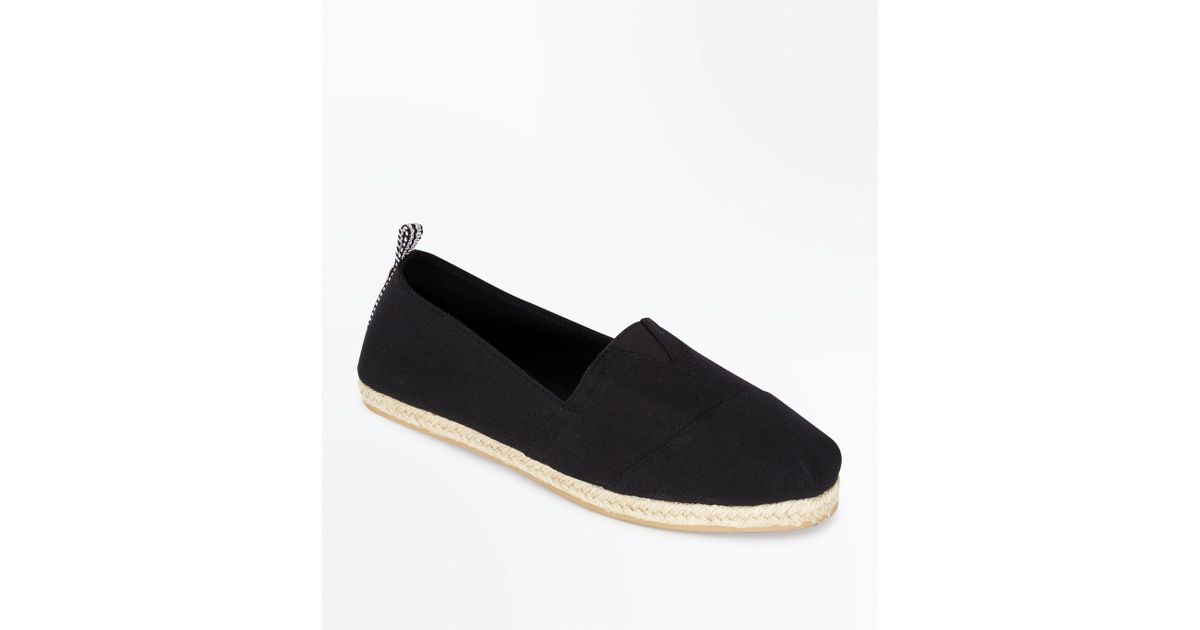 new look black espadrilles