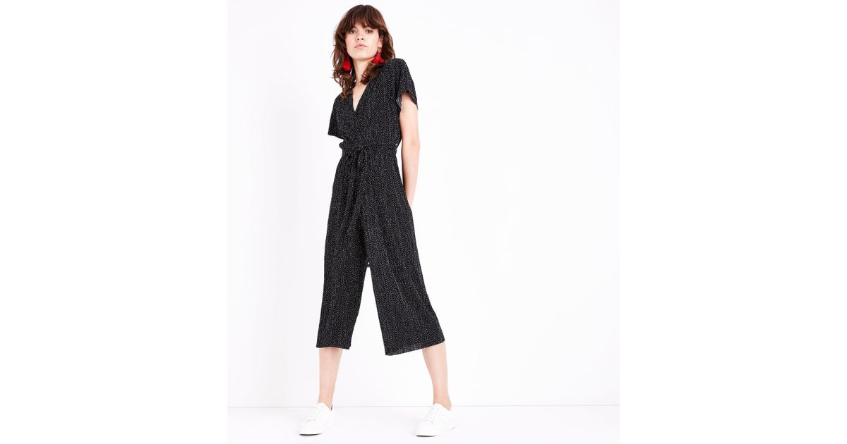 polka dot playsuit new look