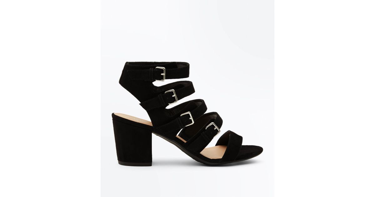 new look black gladiator sandals
