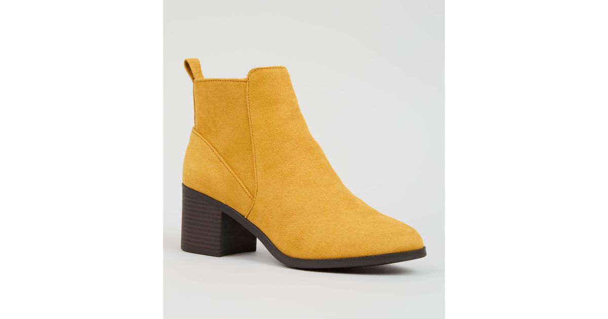 mustard coloured ladies boots