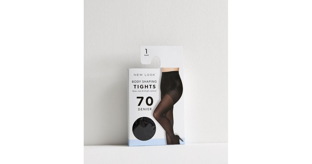 New Look 1 Pack Of 70 Denier Premium Bodyshaping Tights in Black Lyst UK