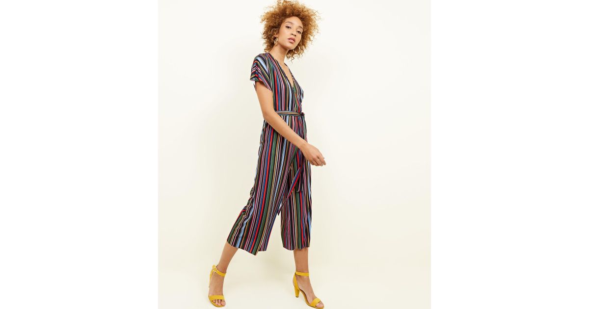 new look striped jumpsuit