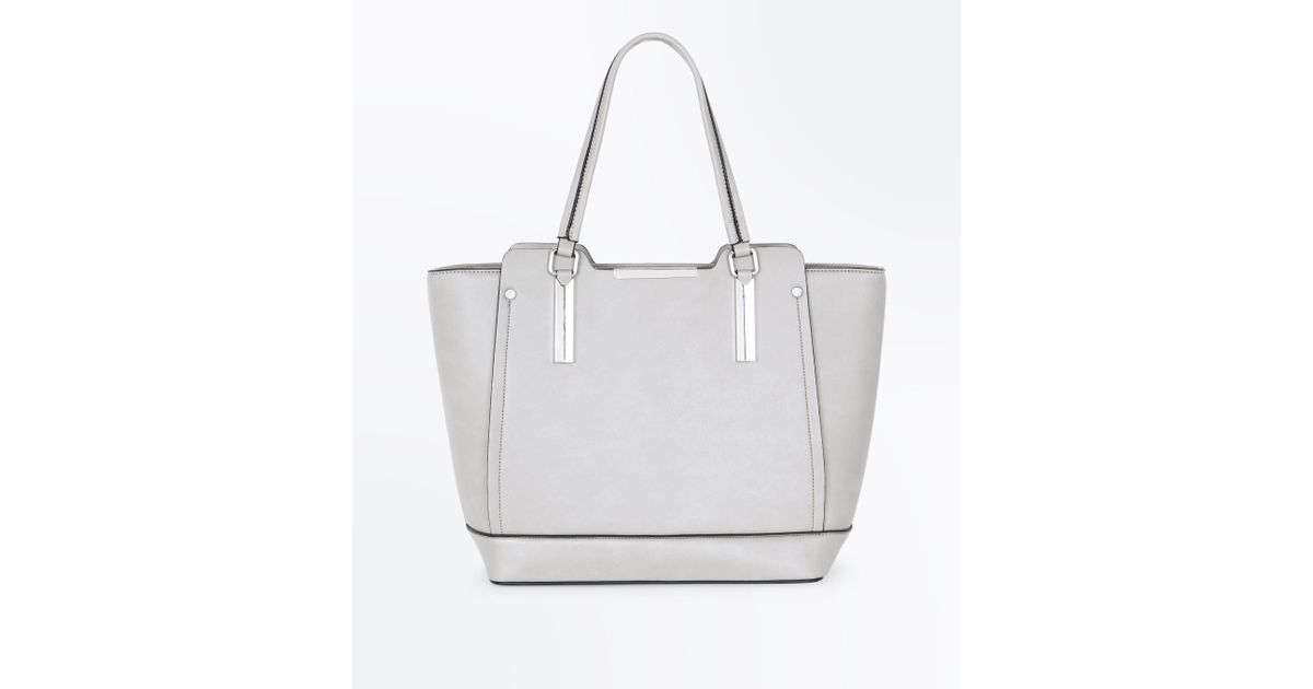 pale grey handbag