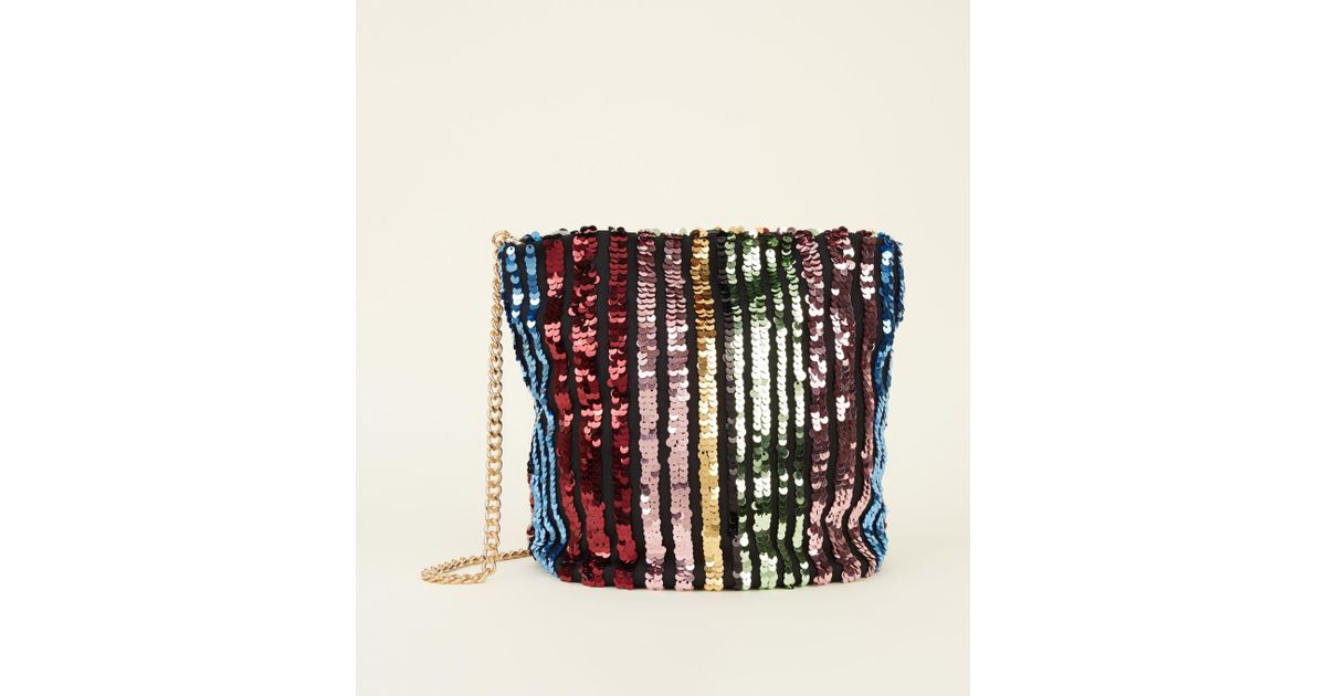 new look sequin bag