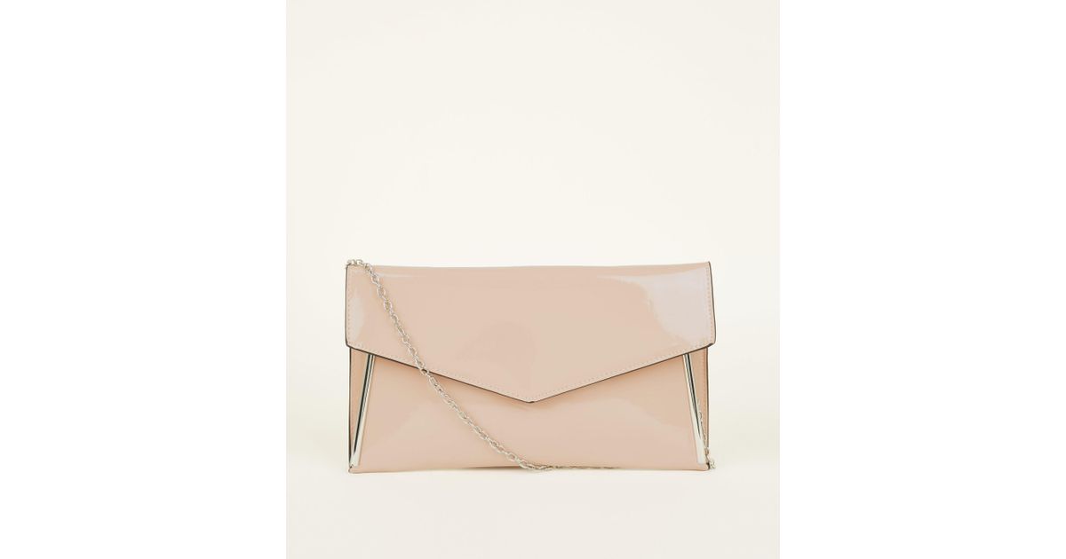 cream clutch bag new look