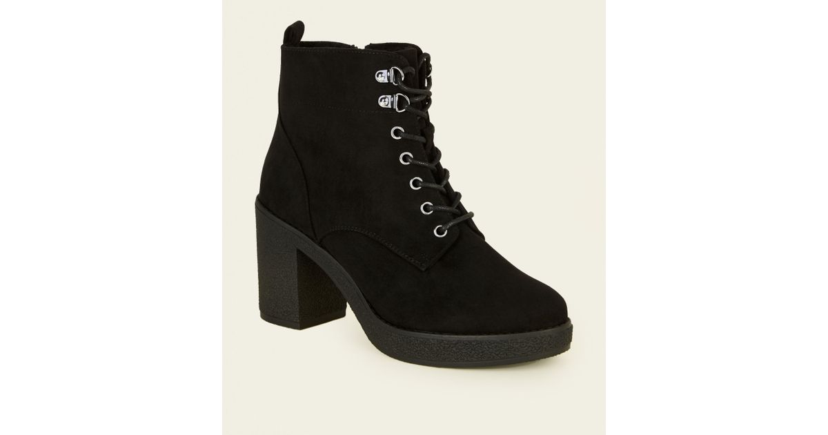 new look lace up boots uk