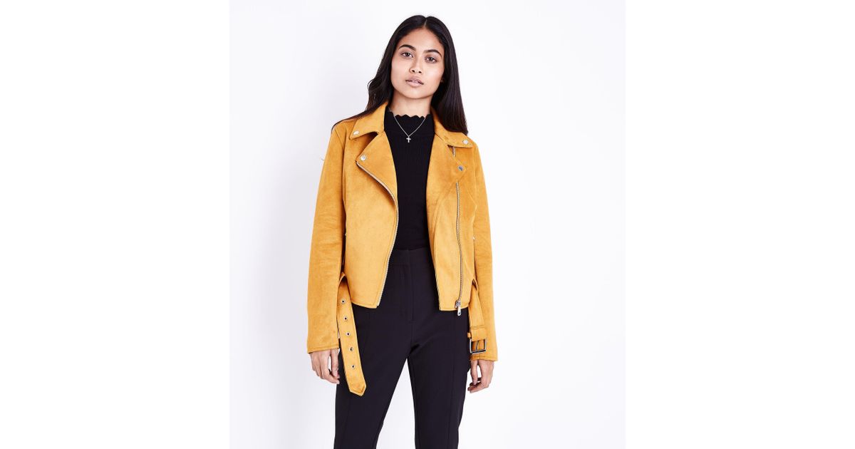mustard jacket new look