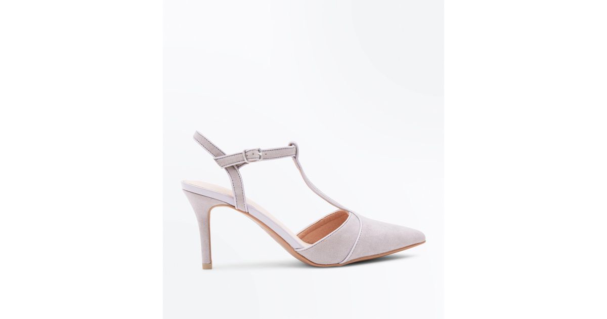 grey t bar heels