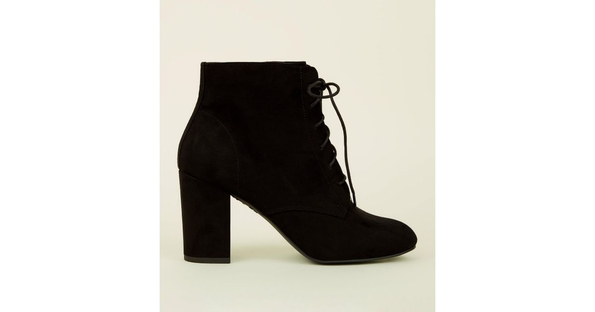 high quality fashion wholesale sales New Look Wide Fit Black Suedette Lace-up Block Heel Boots - Lyst high quality fashion wholesale sales New Look Wide Fit Black Suedette Lace-up Block Heel Boots - Lyst