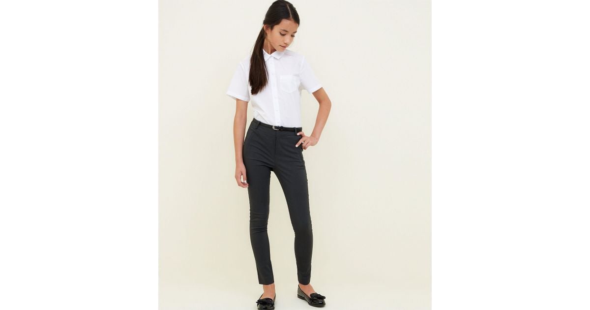 girls slim leg trousers