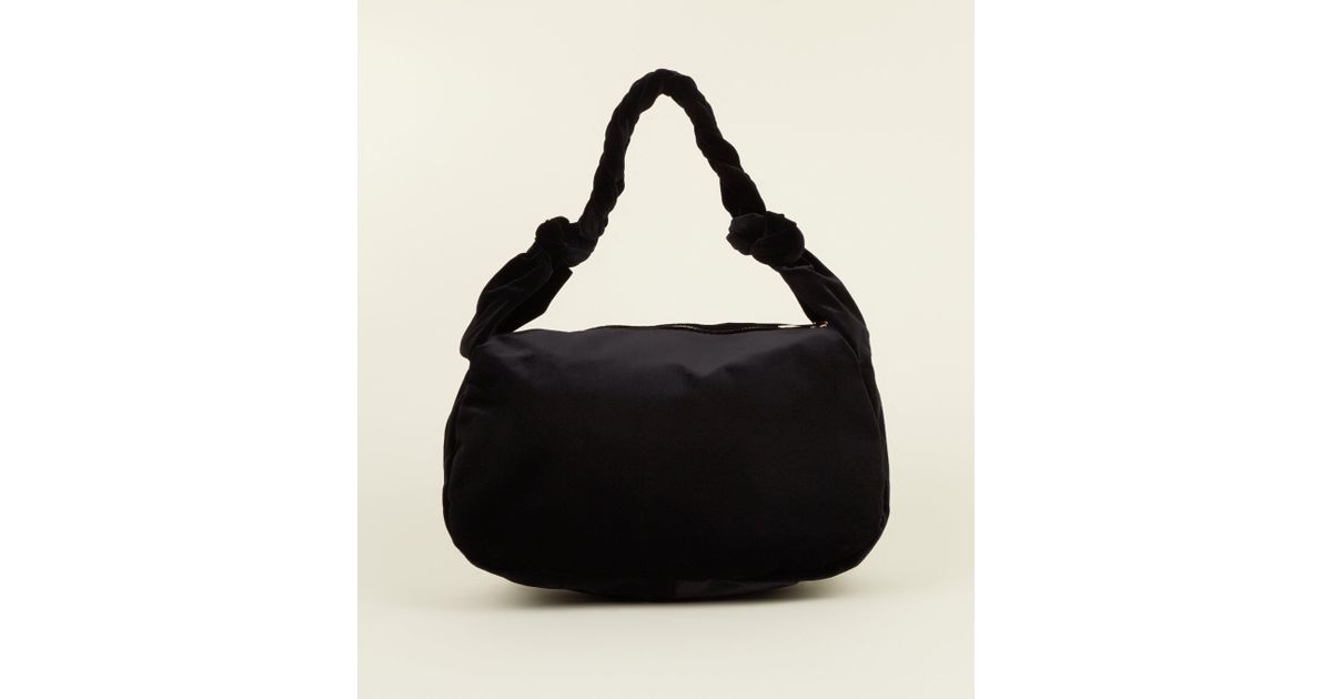 velvet slouch bag