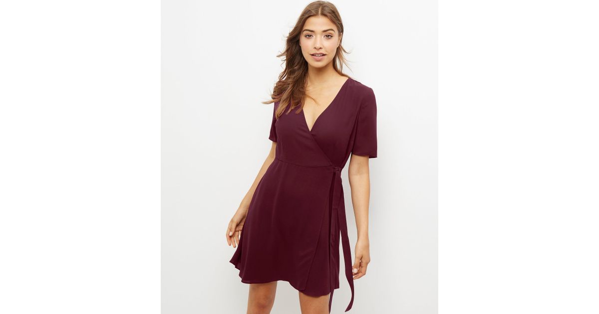 new look maroon dress
