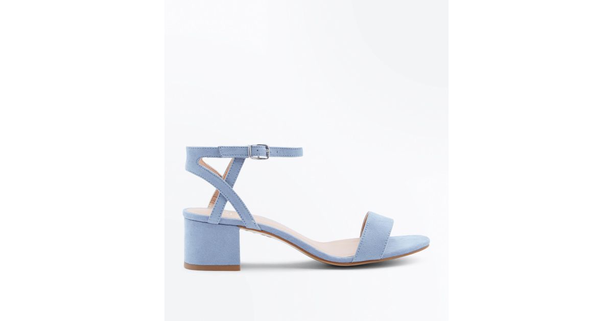 new look pale blue sandals