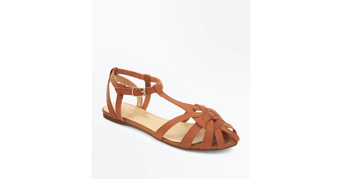 caged flat sandals uk