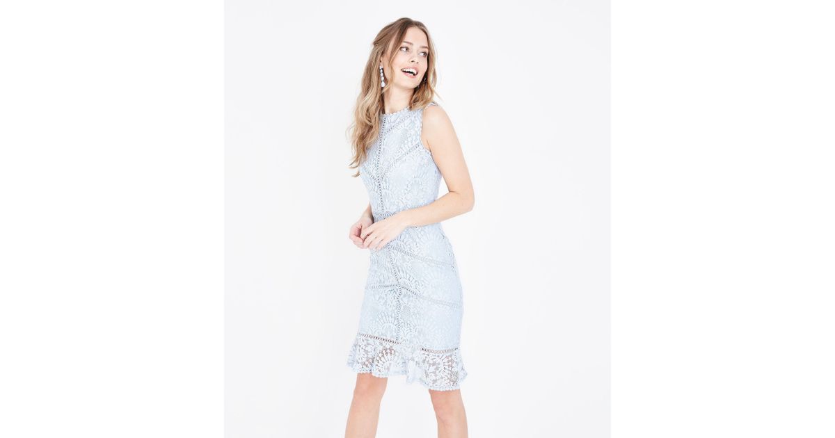 new look navy lace dress