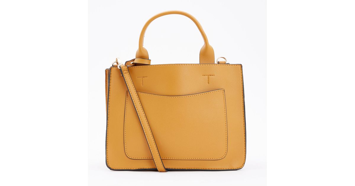mustard handbag new look
